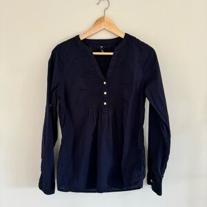 Gap women blouse tunic navy size XS